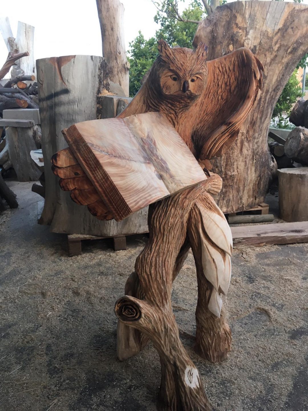 figura de madera harry potter